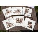 Lot de 6 cartes Bestiaire